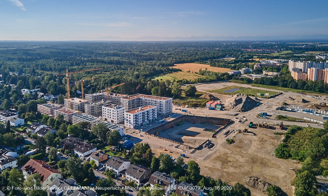 16.08.2020 - Baustelle Alexisquartier in Neuperlach