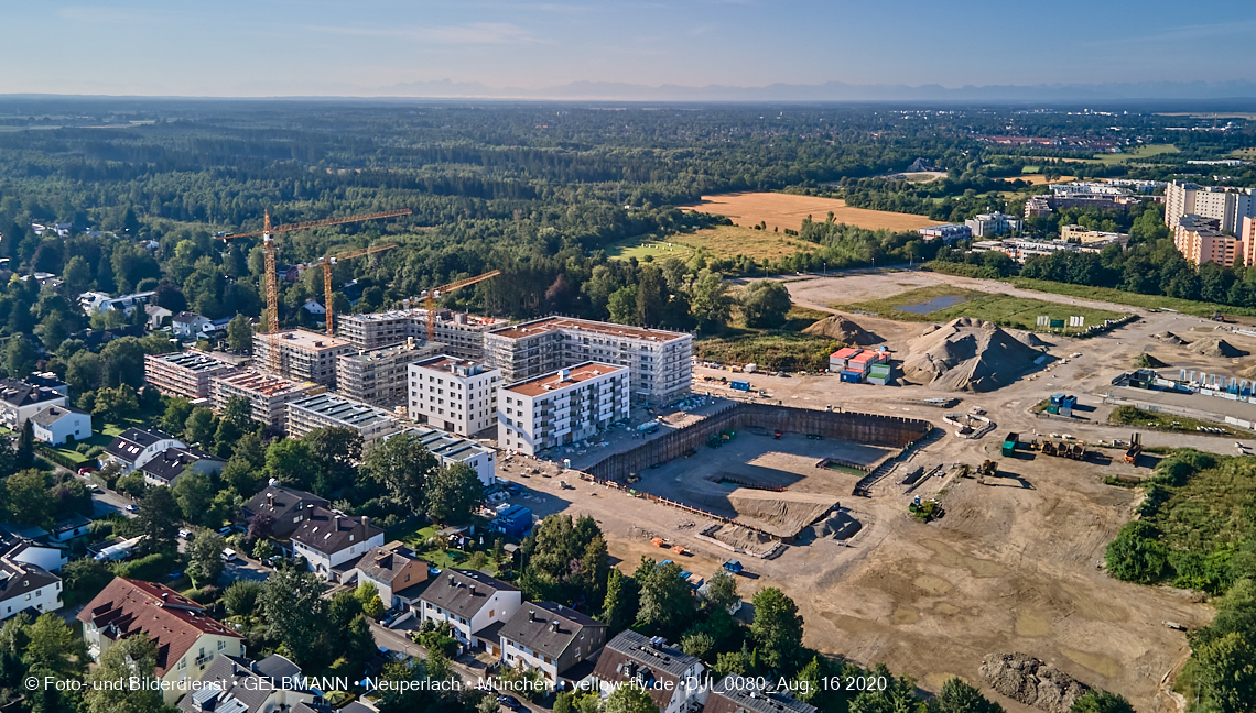 16.08.2020 - Baustelle Alexisquartier in Neuperlach