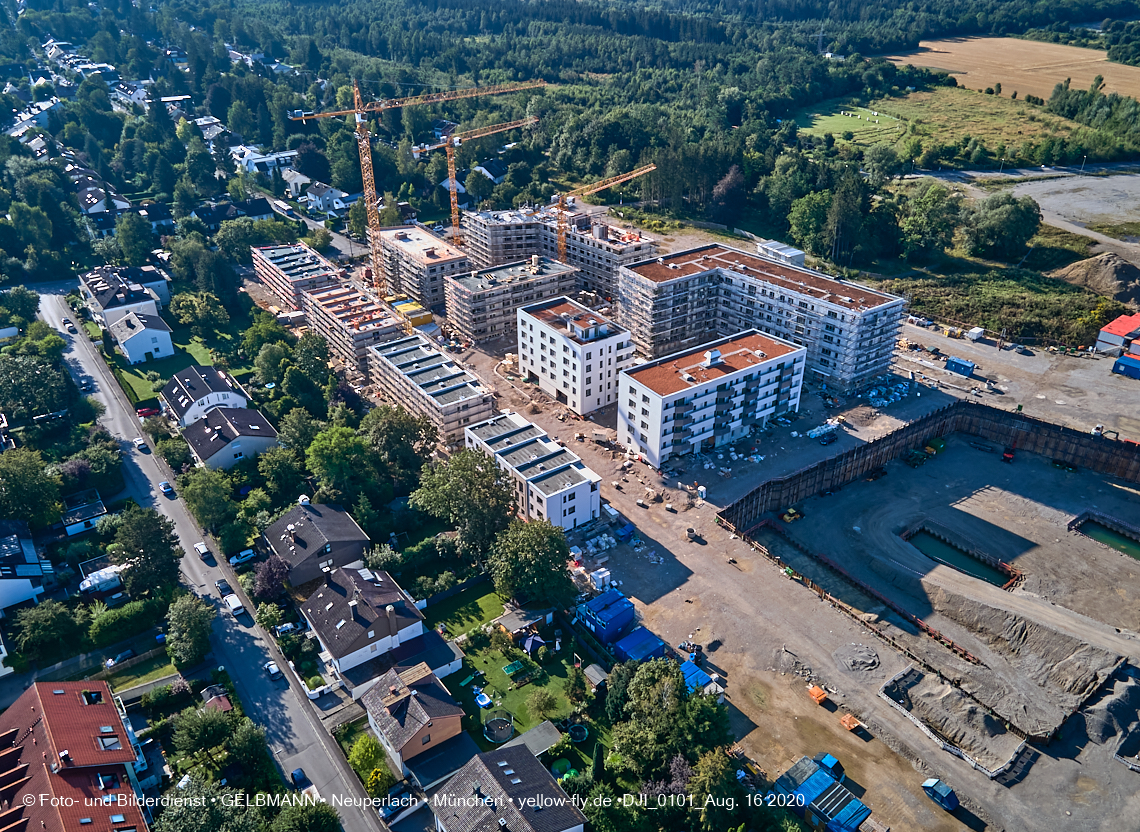 16.08.2020 - Baustelle Alexisquartier in Neuperlach