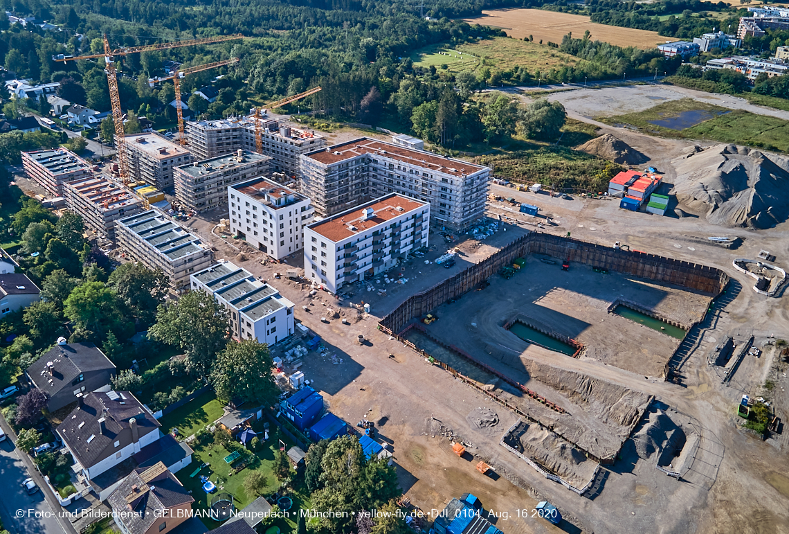 16.08.2020 - Baustelle Alexisquartier in Neuperlach