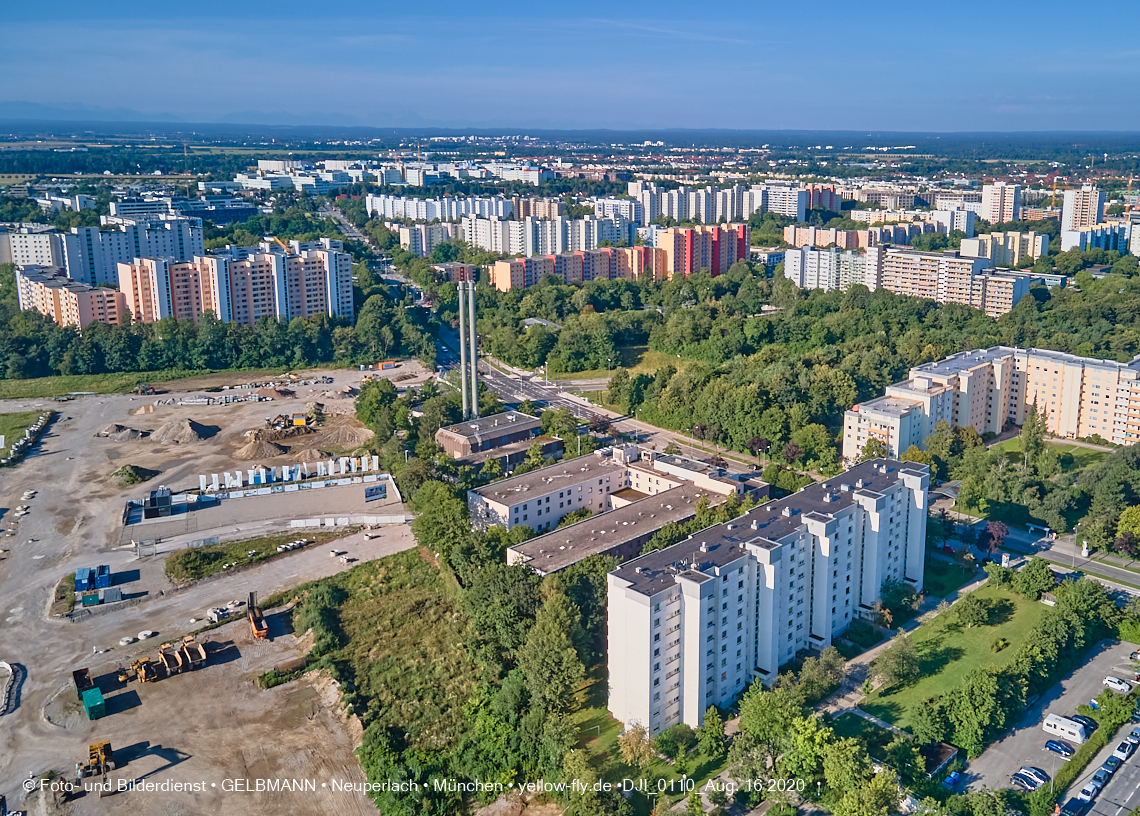 16.08.2020 - Baustelle Alexisquartier in Neuperlach
