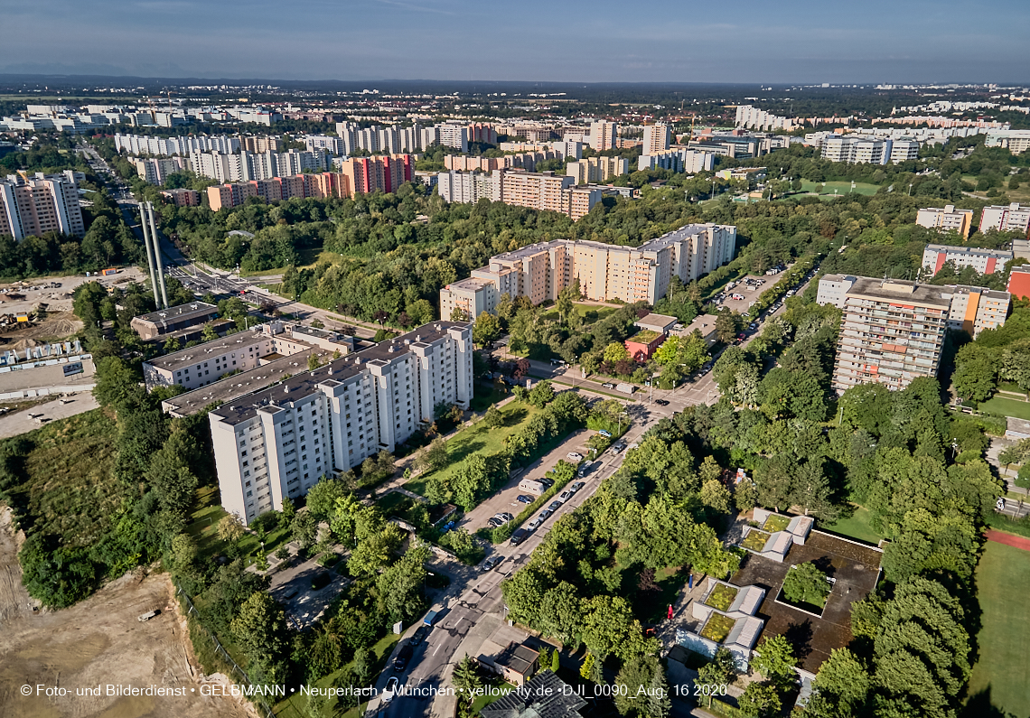 16.08.2020 - Baustelle zur Grundschule am Karl-Marx-Ring 52-62 in Neuperlach