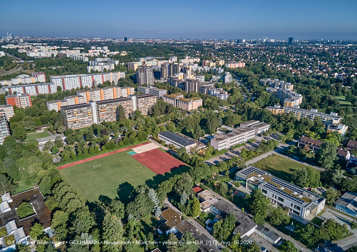 16.08.2020 - Baustelle zur Grundschule am Karl-Marx-Ring 52-62 in Neuperlach