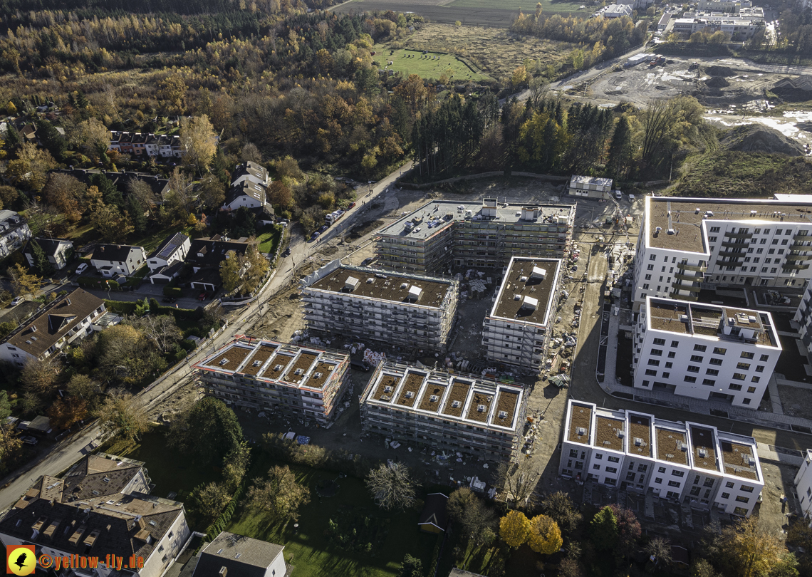 07.11.2020 - Baustelle Alexisqaurtier und Pandion Verde am Karl-Marx-Ring in Neuperlach