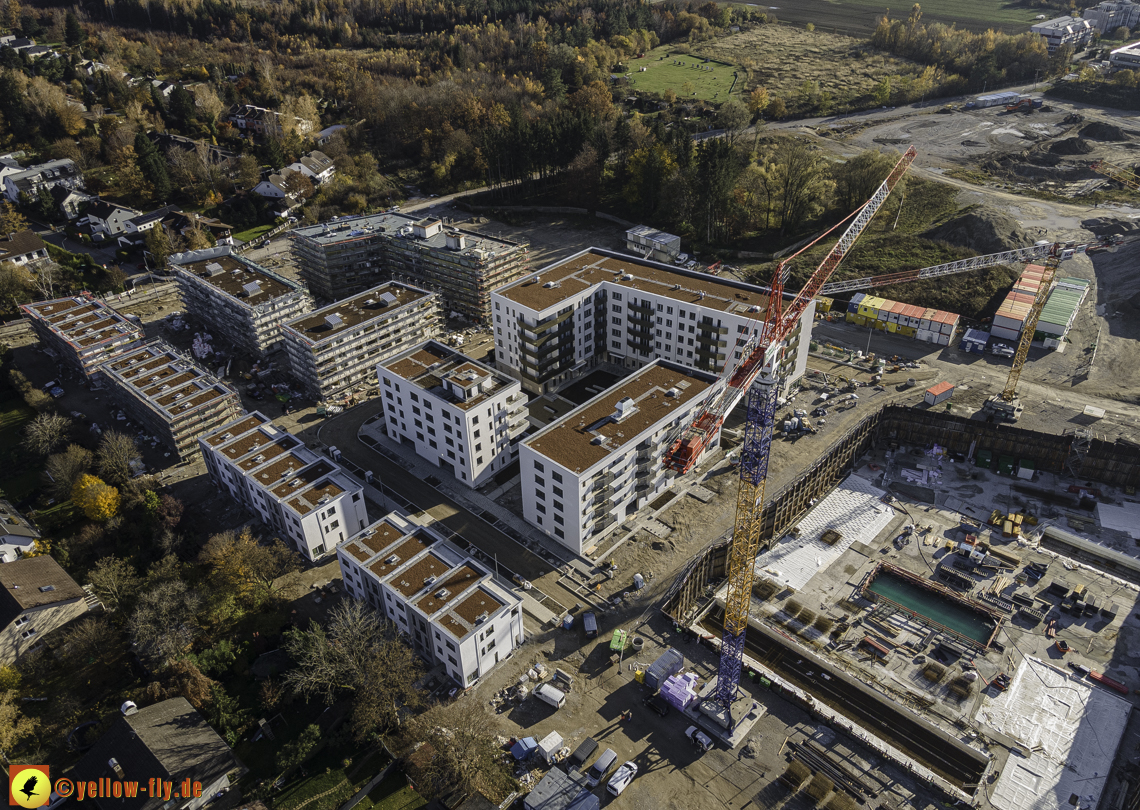 07.11.2020 - Baustelle Alexisqaurtier und Pandion Verde am Karl-Marx-Ring in Neuperlach