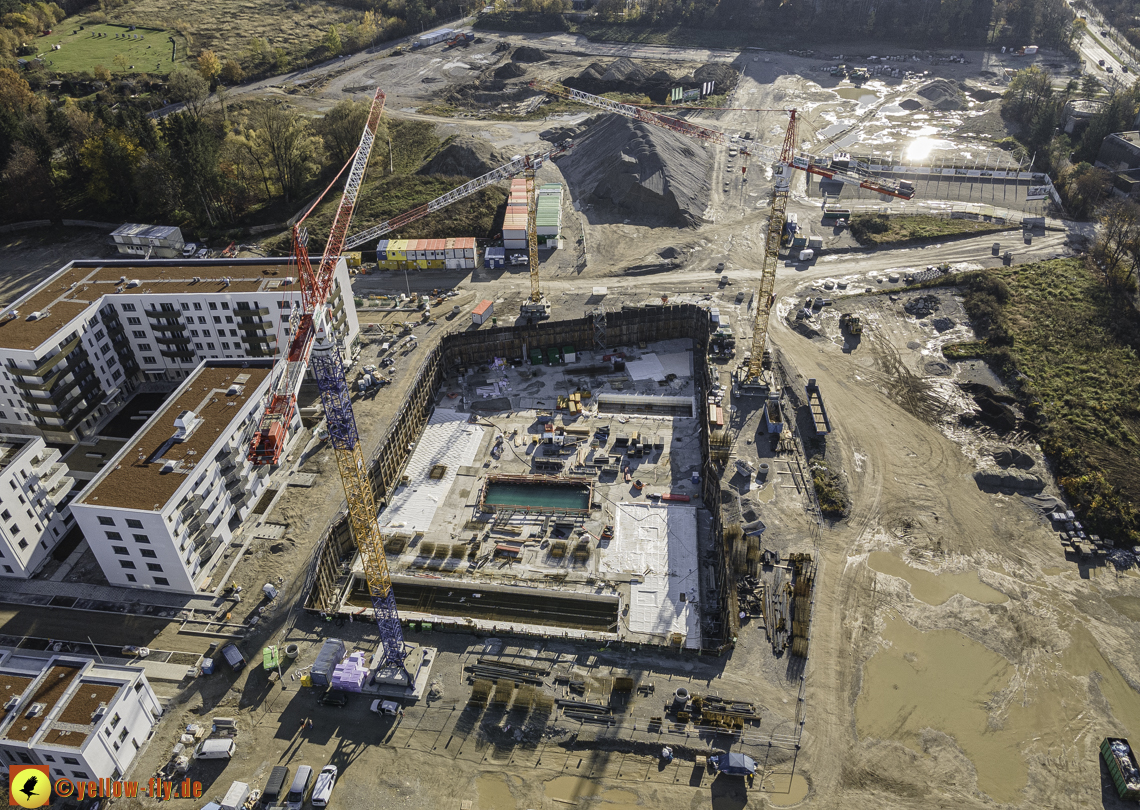 07.11.2020 - Baustelle Alexisqaurtier und Pandion Verde am Karl-Marx-Ring in Neuperlach