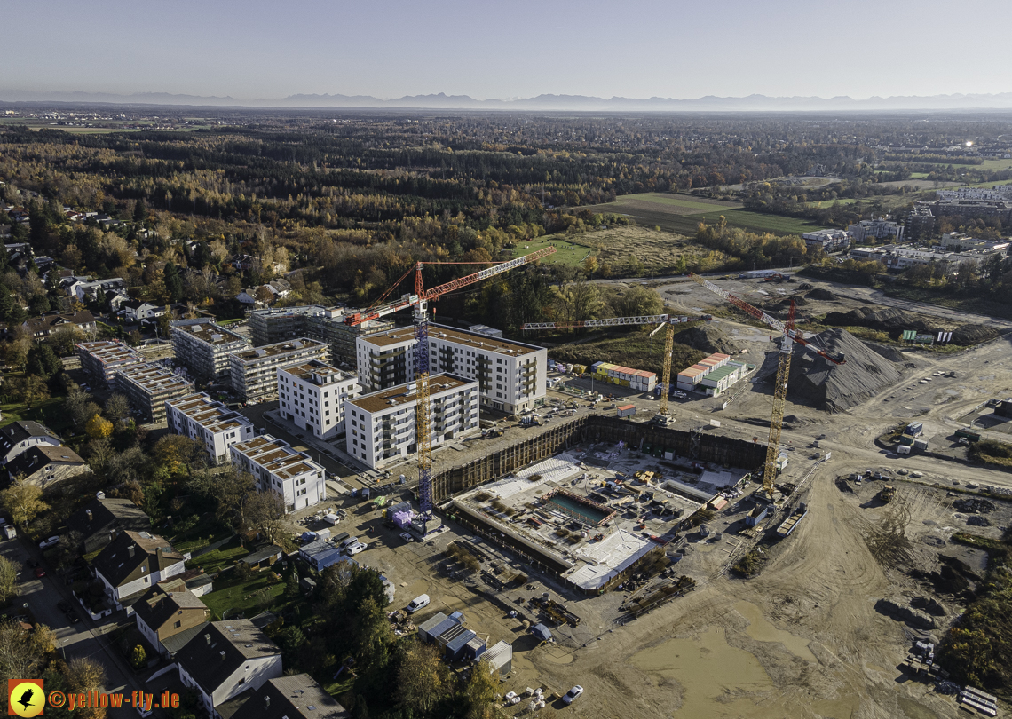 07.11.2020 - Baustelle Alexisqaurtier und Pandion Verde am Karl-Marx-Ring in Neuperlach