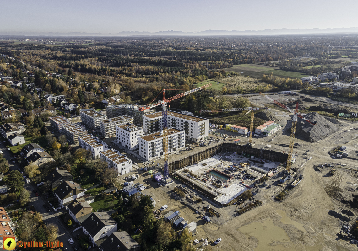 07.11.2020 - Baustelle Alexisqaurtier und Pandion Verde am Karl-Marx-Ring in Neuperlach