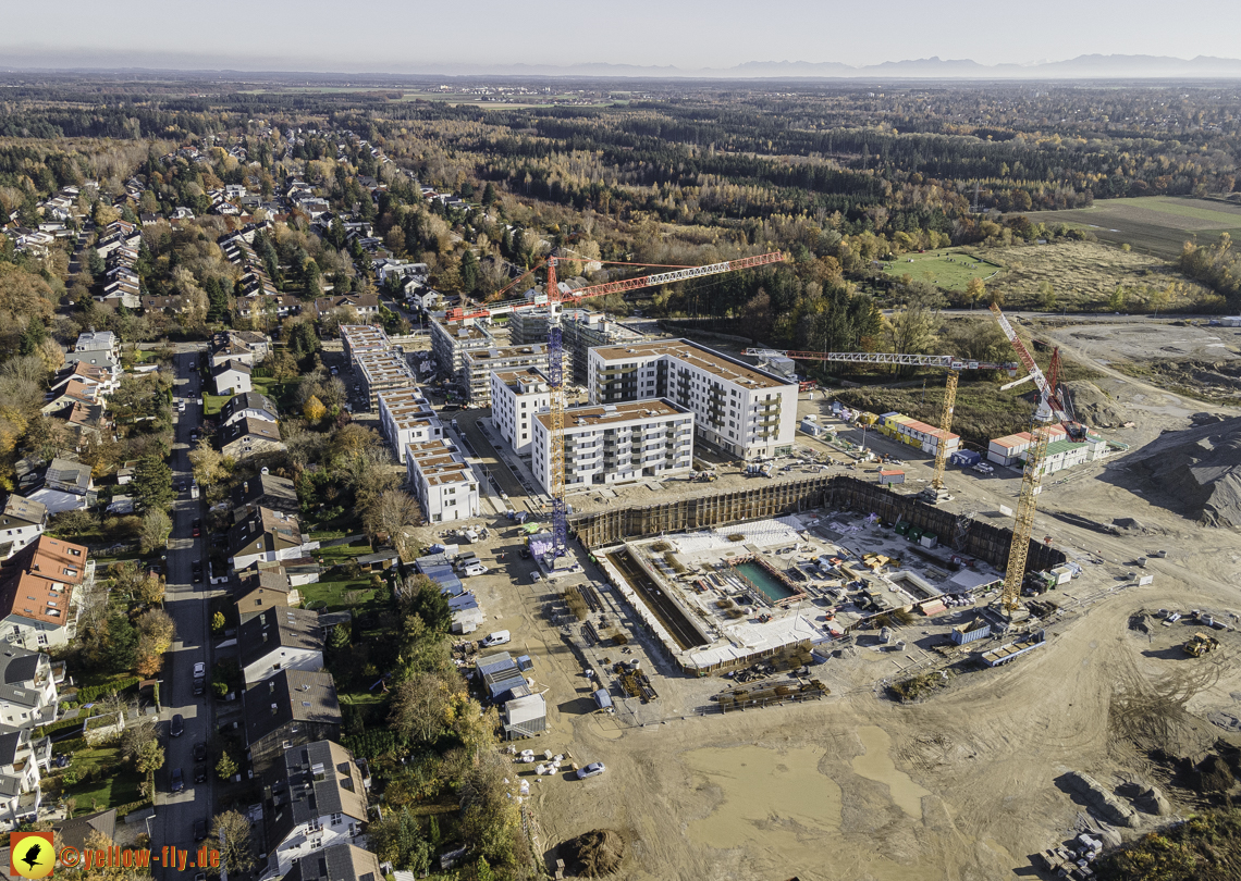 07.11.2020 - Baustelle Alexisqaurtier und Pandion Verde am Karl-Marx-Ring in Neuperlach