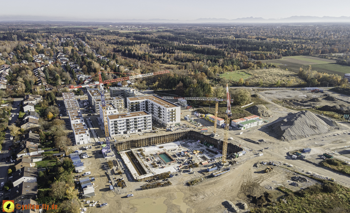 07.11.2020 - Baustelle Alexisqaurtier und Pandion Verde am Karl-Marx-Ring in Neuperlach
