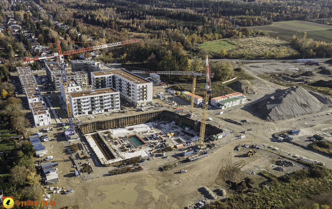 07.11.2020 - Baustelle Alexisqaurtier und Pandion Verde am Karl-Marx-Ring in Neuperlach