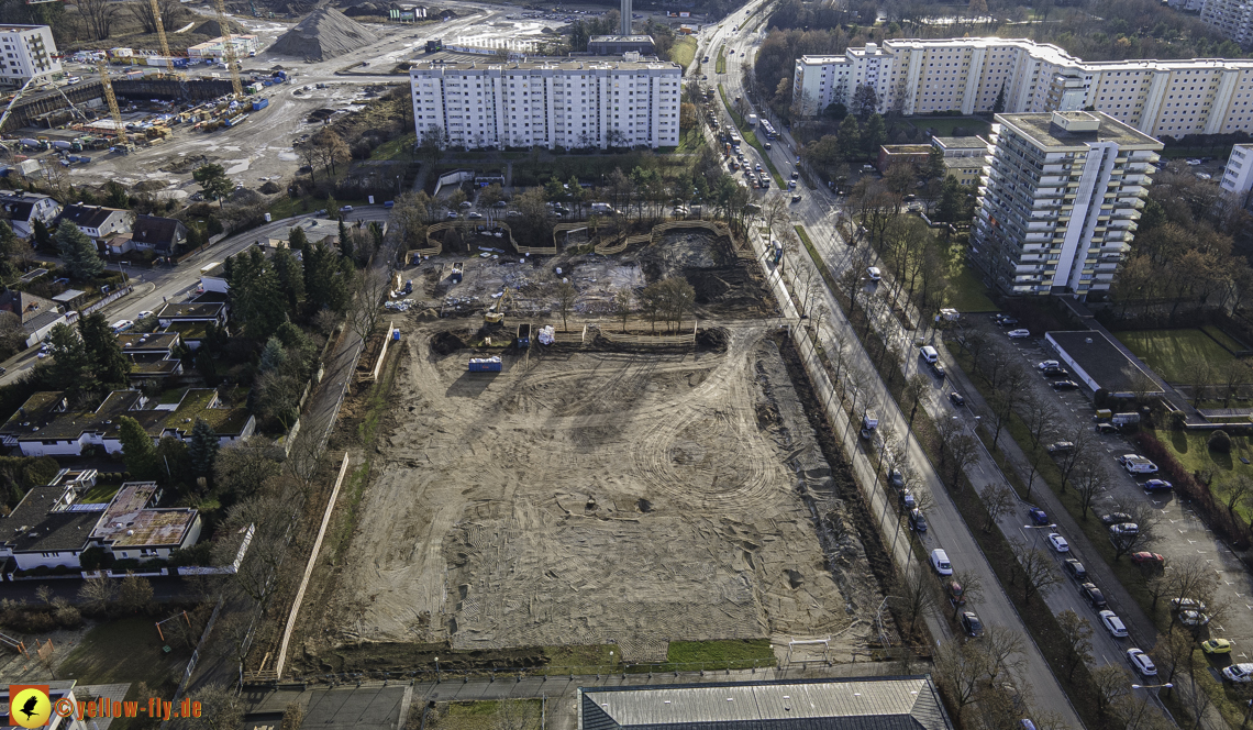 14.12.2020 - Baustelle zur Grundschule am Karl-Marx-Ring in Neuperlach