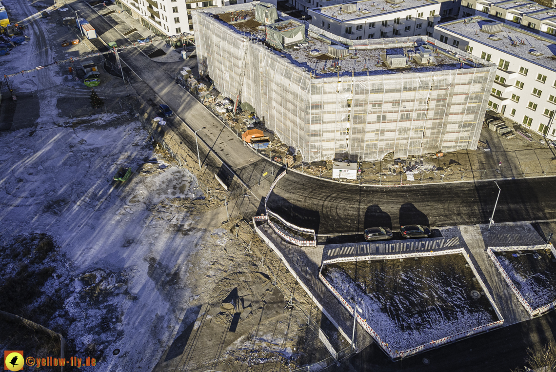 31.12.2020 - Baustelle Alexisquartier und PandionVerde in Neuperlach