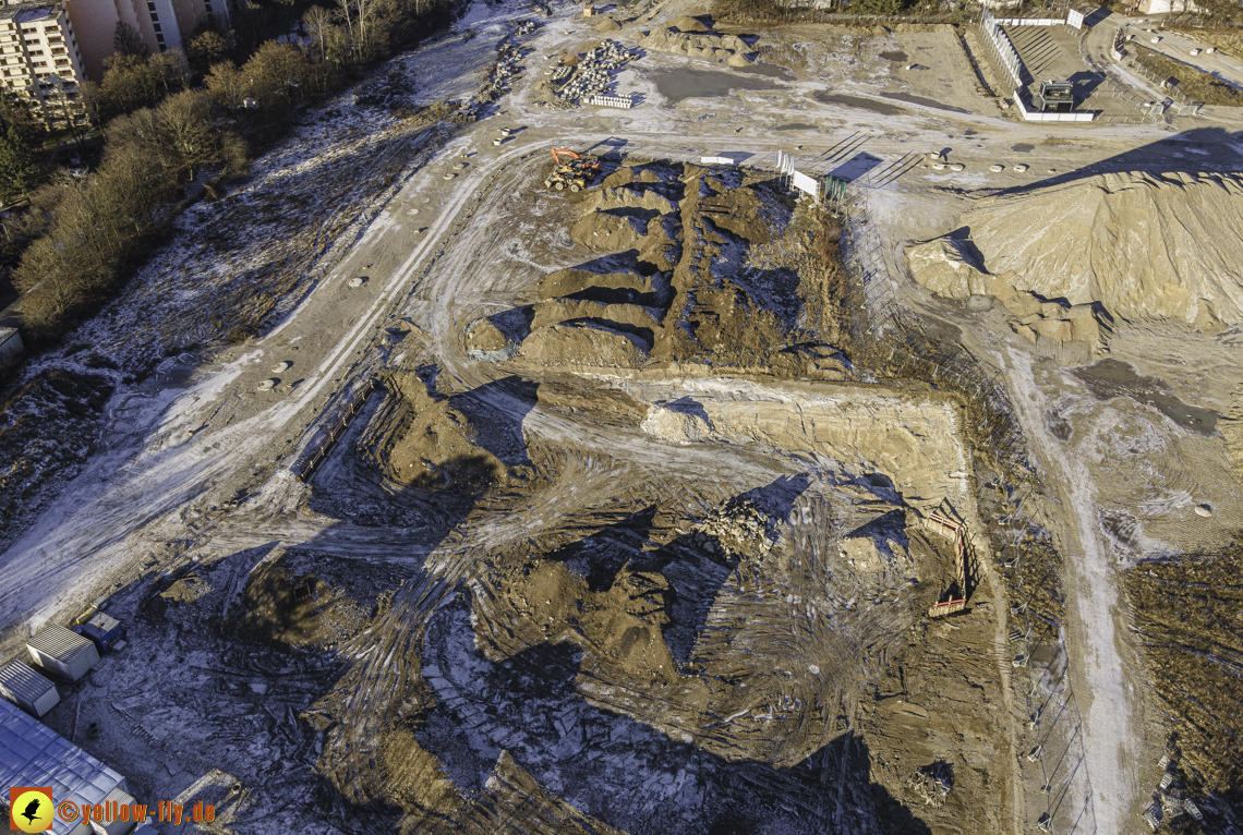 31.12.2020 - Baustelle Alexisquartier und PandionVerde in Neuperlach