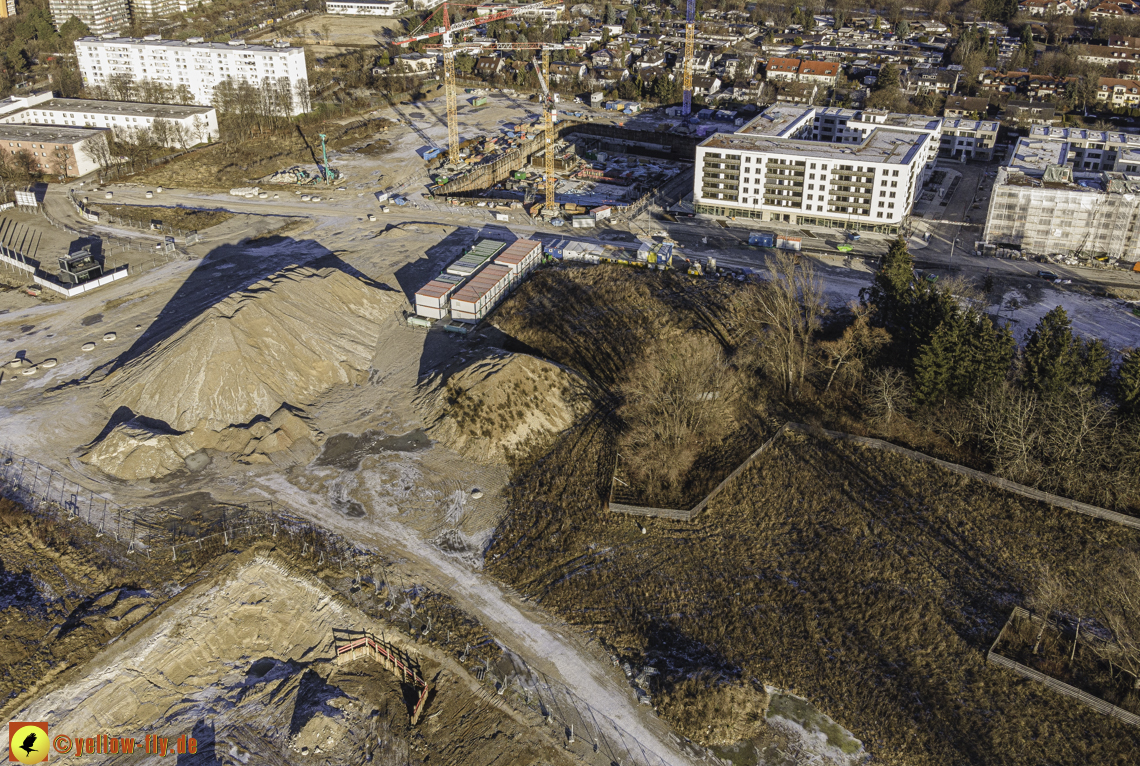 31.12.2020 - Baustelle Alexisquartier und PandionVerde in Neuperlach
