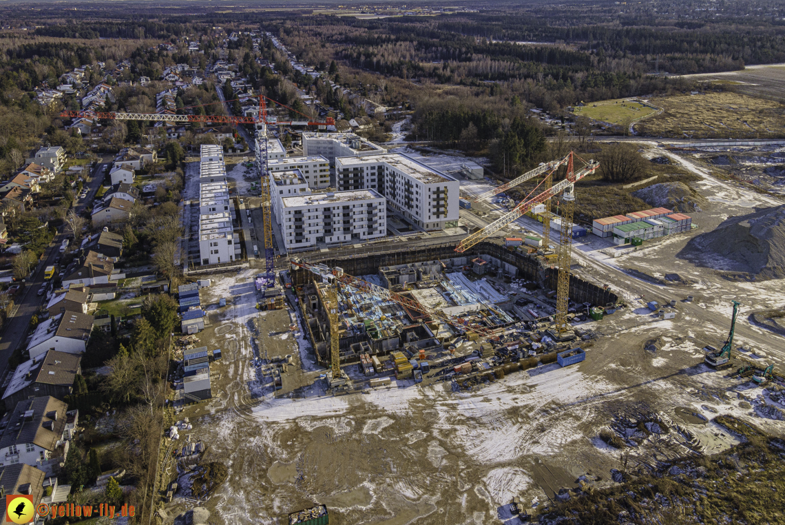 31.12.2020 - Baustelle Alexisquartier und PandionVerde in Neuperlach
