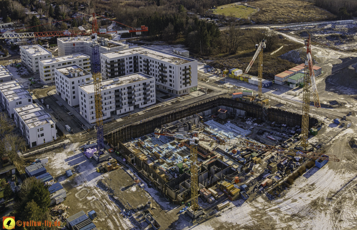 31.12.2020 - Baustelle Alexisquartier und PandionVerde in Neuperlach