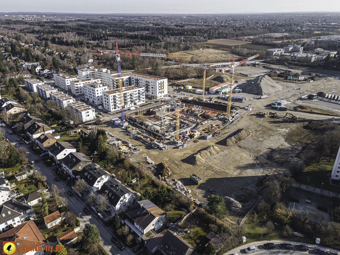 06.03.2021 - Baustelle PandionVerde und Baugruben in Neuperlach