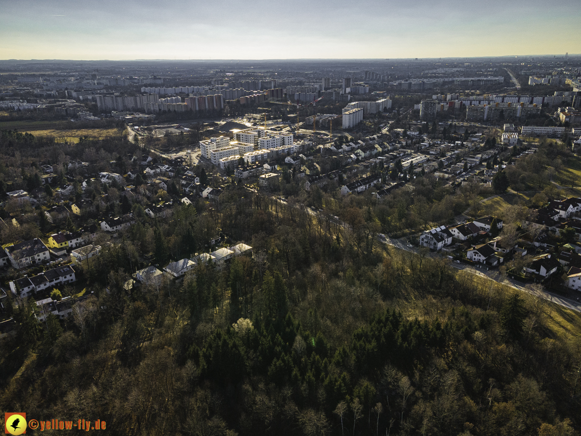 06.03.2021 - Baustelle PandionVerde und Baugruben in Neuperlach