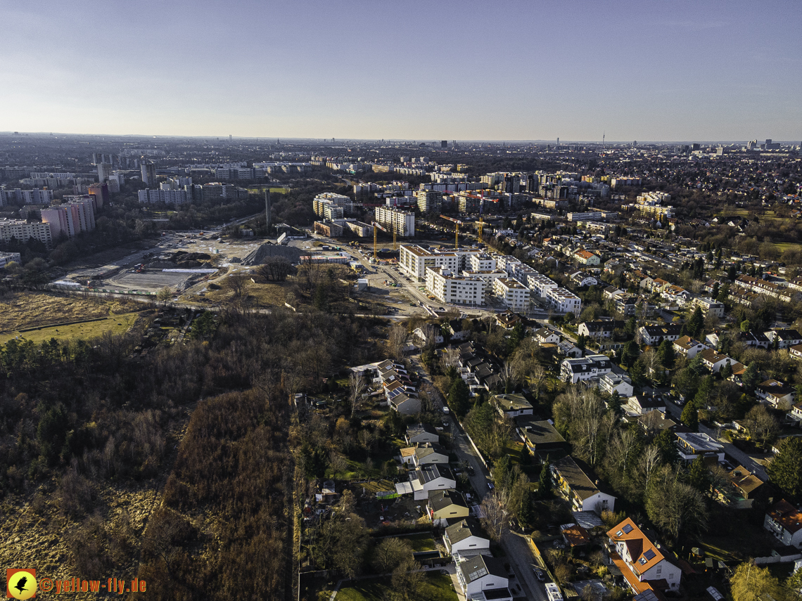06.03.2021 - Baustelle PandionVerde und Baugruben in Neuperlach