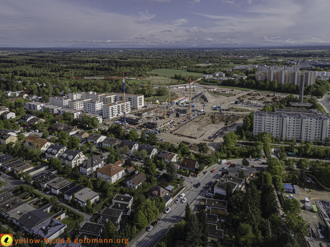 19.05.2021 - Baustelle Alexisquartier und Umgebung in Neuperlach