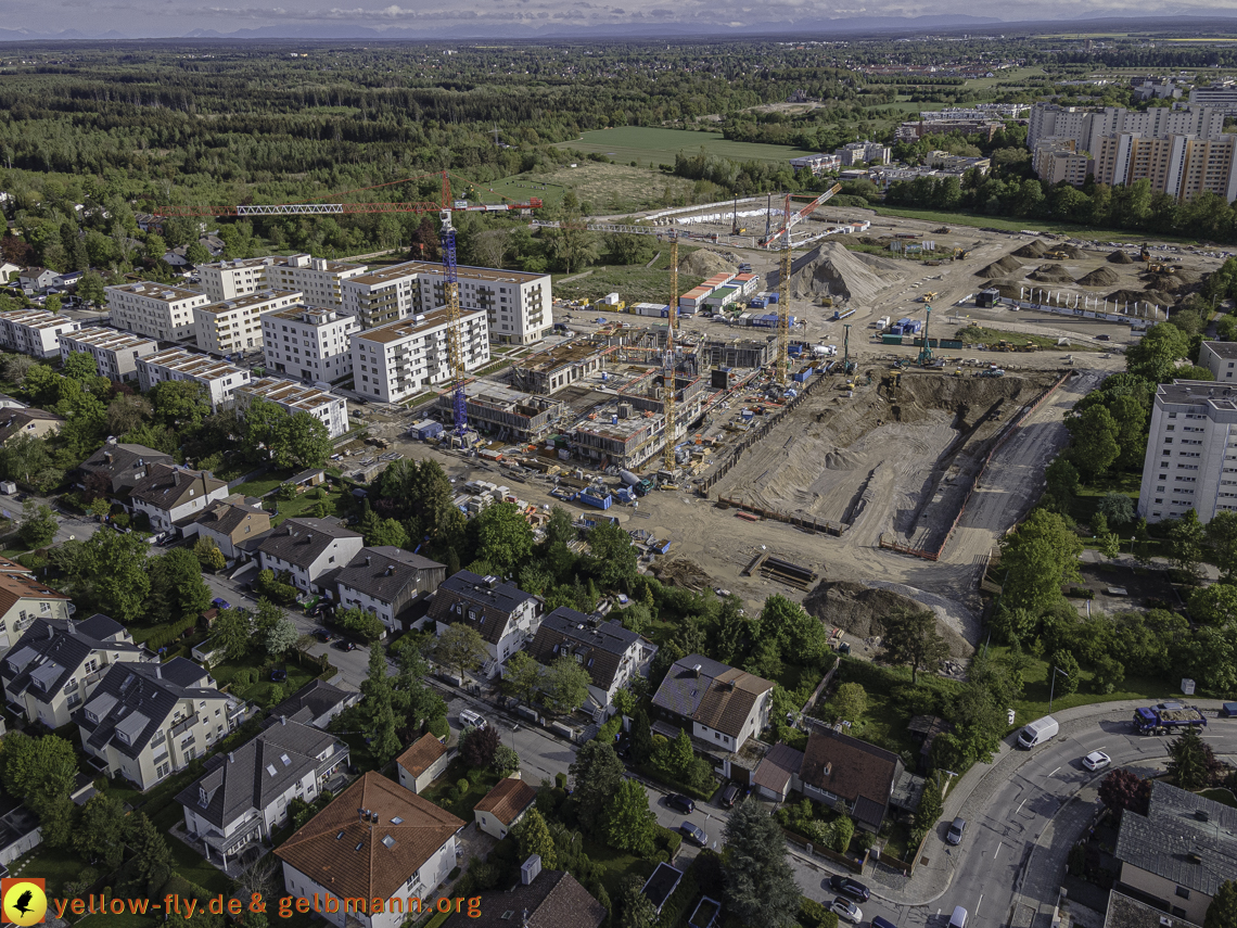 19.05.2021 - Baustelle Alexisquartier und Umgebung in Neuperlach