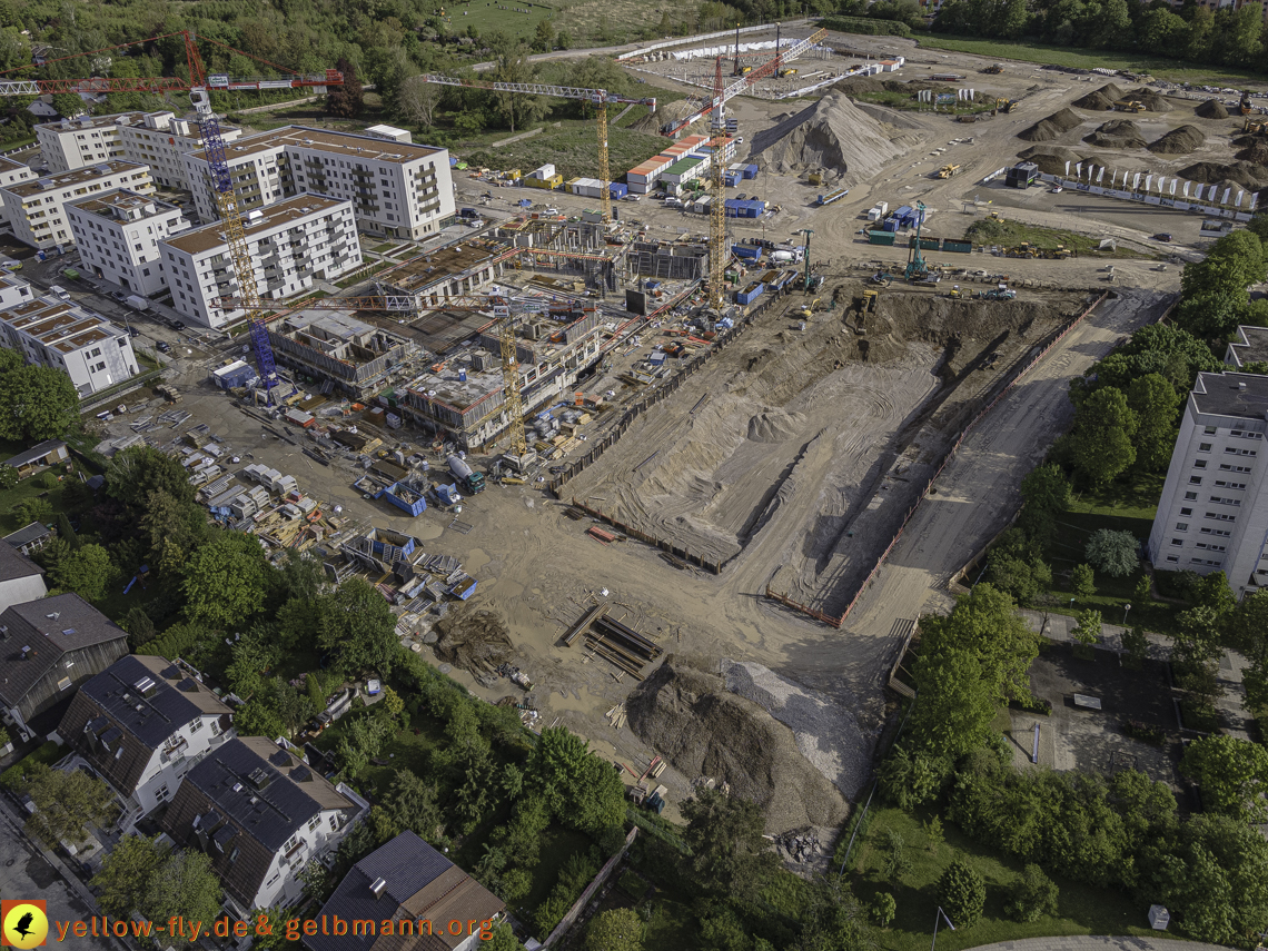 19.05.2021 - Baustelle Alexisquartier und Umgebung in Neuperlach