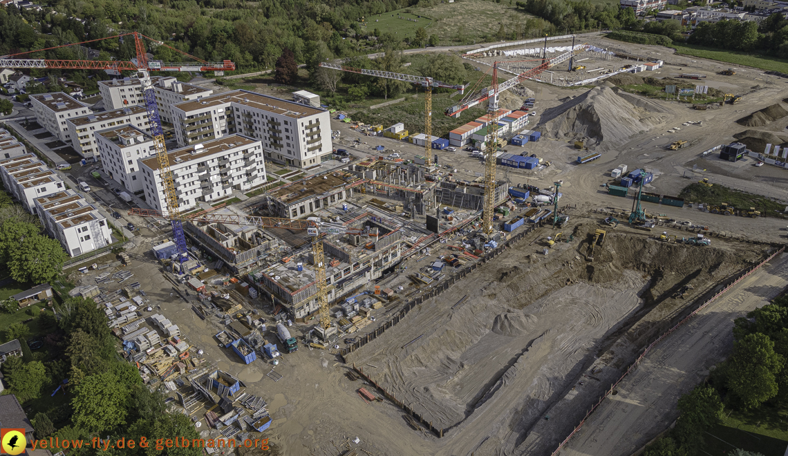 19.05.2021 - Baustelle Alexisquartier und Umgebung in Neuperlach