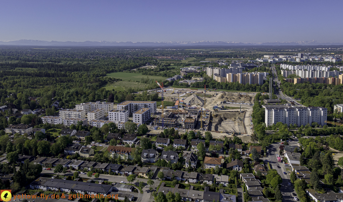 21.05.2021 - Baustelle Alexisquartier udn PAndion Verde in Neuperlach