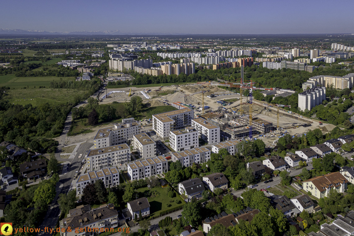 21.05.2021 - Baustelle Alexisquartier udn PAndion Verde in Neuperlach