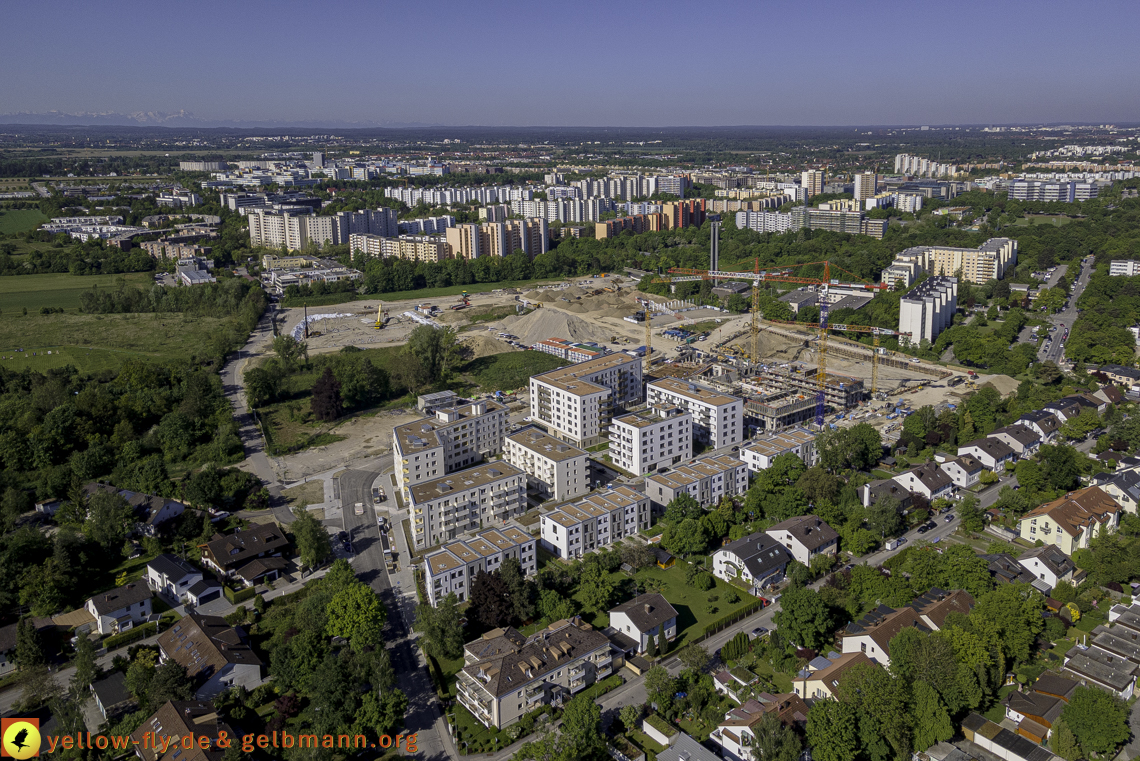 21.05.2021 - Baustelle Alexisquartier udn PAndion Verde in Neuperlach