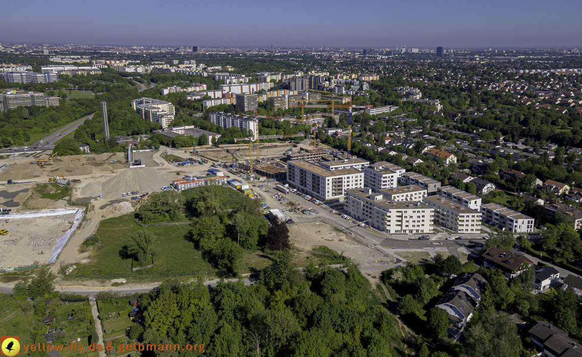 21.05.2021 - Baustelle Alexisquartier udn PAndion Verde in Neuperlach