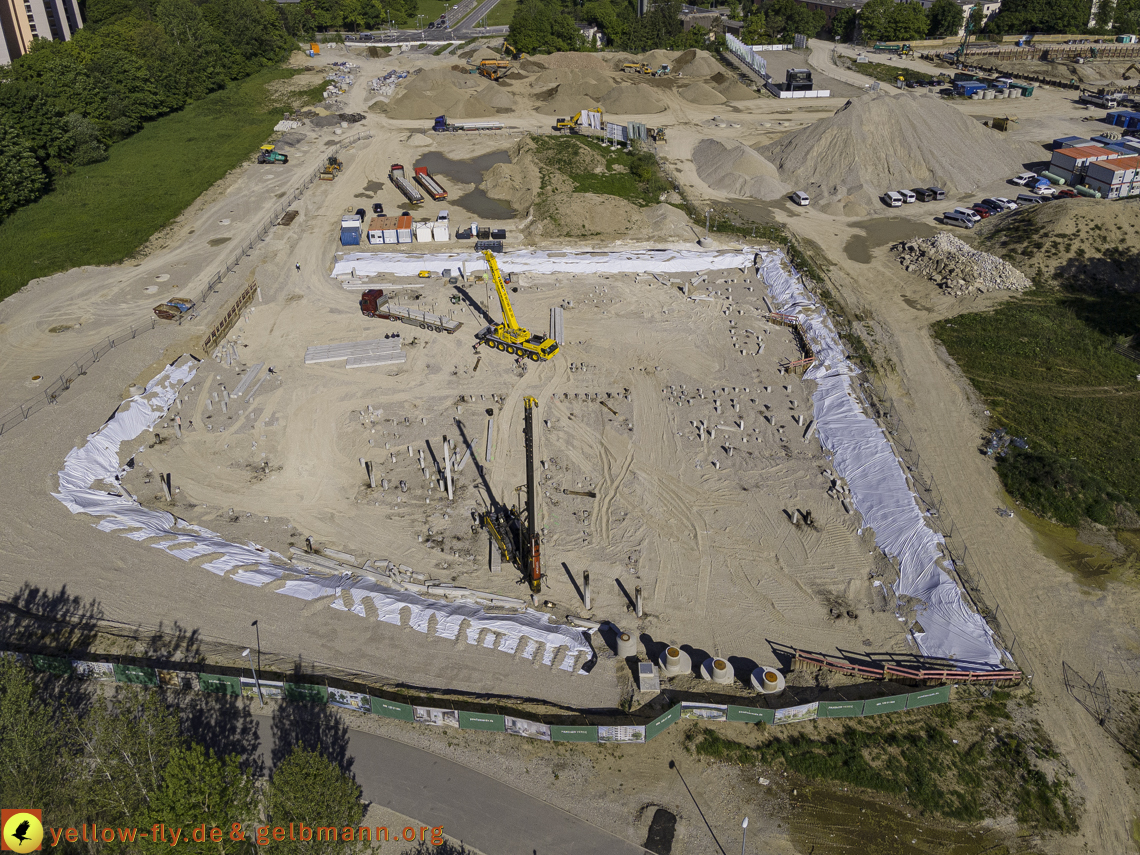 21.05.2021 - Baustelle Alexisquartier udn PAndion Verde in Neuperlach