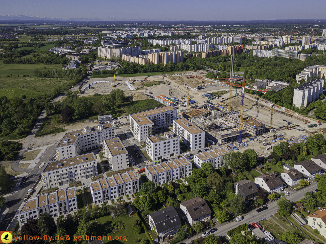 21.05.2021 - Baustelle Alexisquartier udn PAndion Verde in Neuperlach