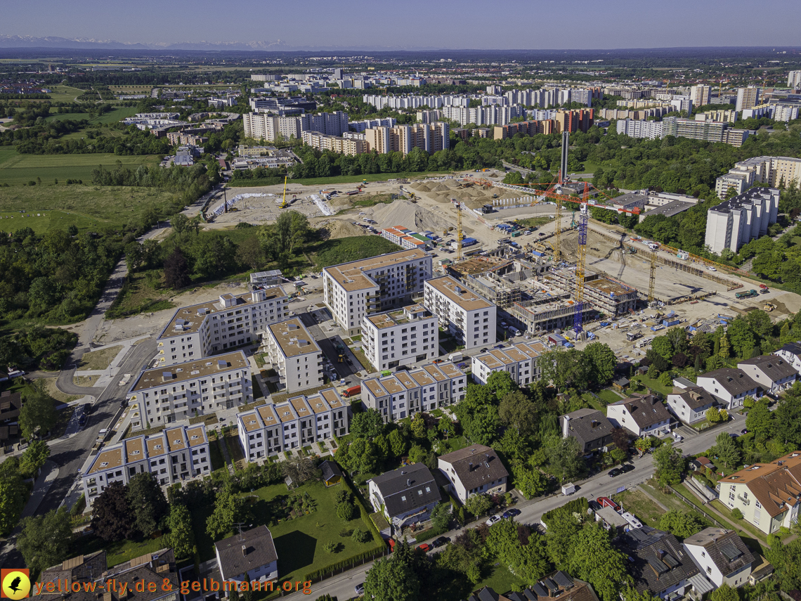 21.05.2021 - Baustelle Alexisquartier udn PAndion Verde in Neuperlach