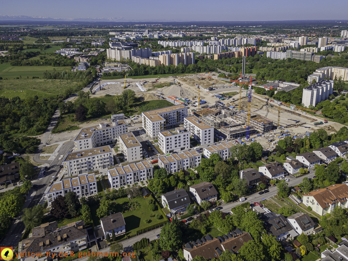 21.05.2021 - Baustelle Alexisquartier udn PAndion Verde in Neuperlach
