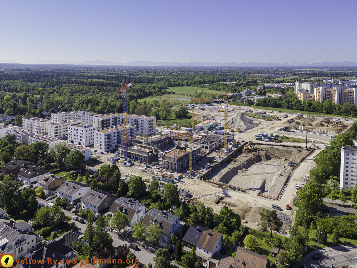 21.05.2021 - Baustelle Alexisquartier udn PAndion Verde in Neuperlach