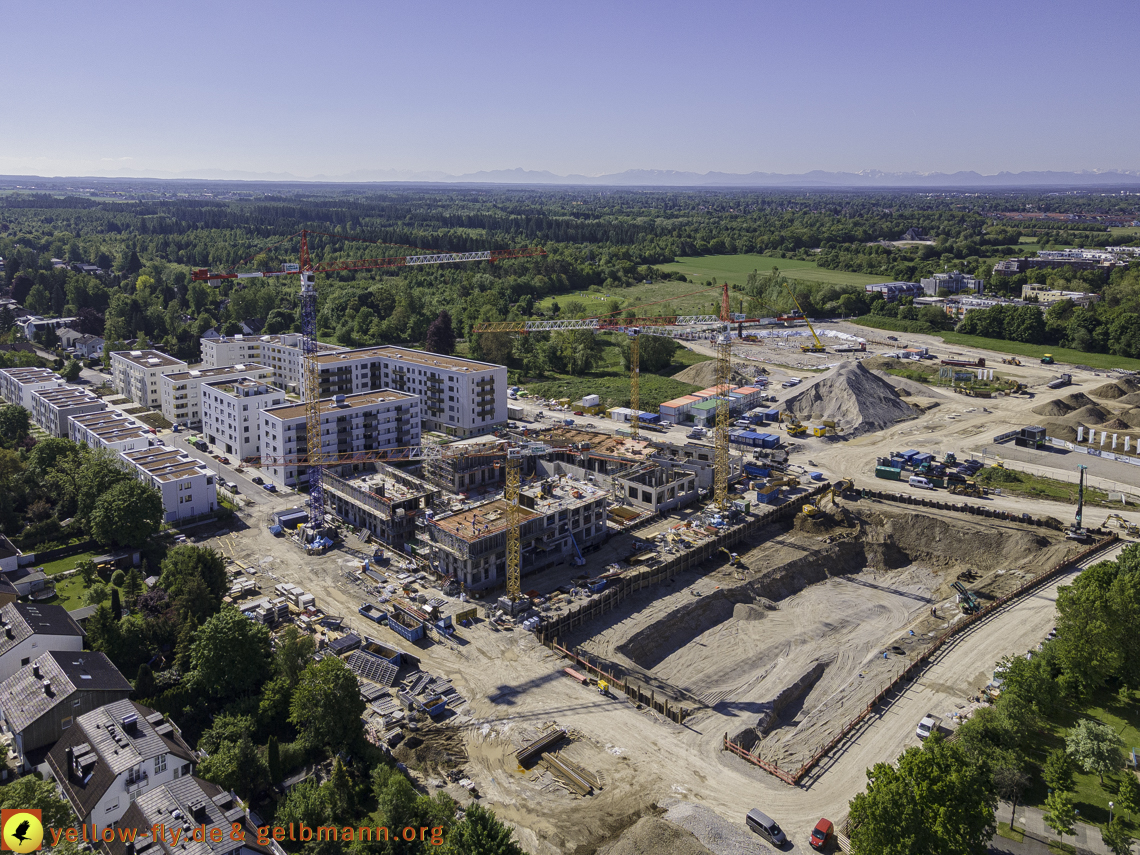 21.05.2021 - Baustelle Alexisquartier udn PAndion Verde in Neuperlach