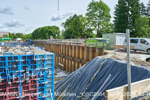 05.07.2021 - neuperlach.org.gelbmann.org zeigt aktuelle Baustellenfotos von der Grundschule am Karl-Marx-Ring in Neuperlach