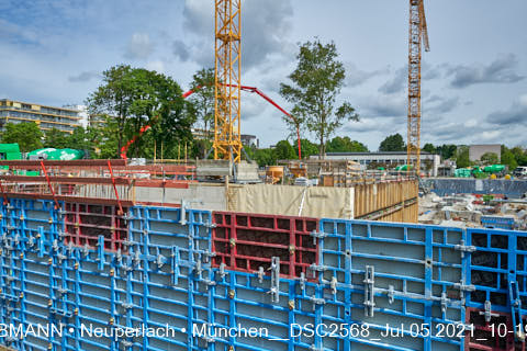 05.07.2021 - neuperlach.org.gelbmann.org zeigt aktuelle Baustellenfotos von der Grundschule am Karl-Marx-Ring in Neuperlach