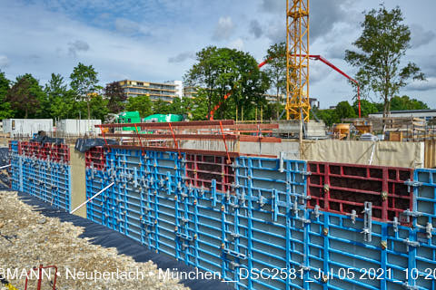 05.07.2021 - neuperlach.org.gelbmann.org zeigt aktuelle Baustellenfotos von der Grundschule am Karl-Marx-Ring in Neuperlach