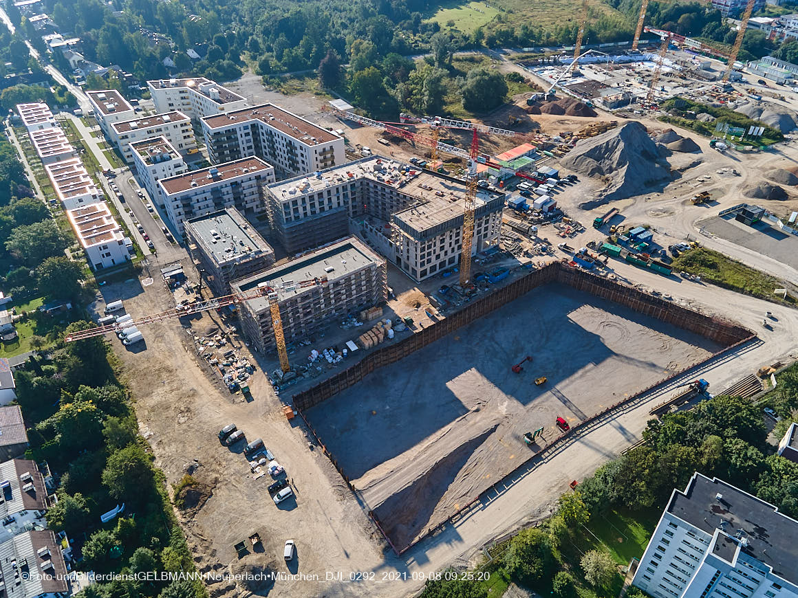 08.09.2021 - Baustelle Alexisquartier in Neuperlach