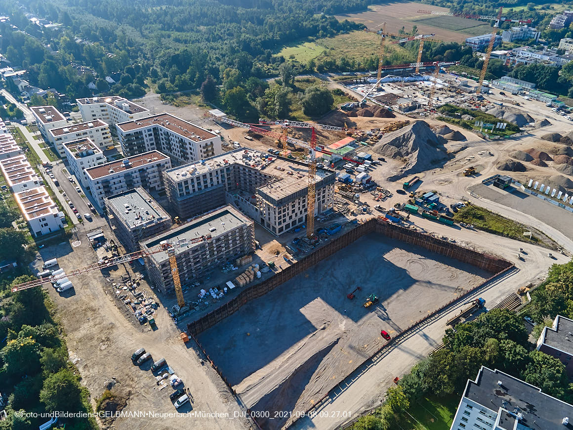 08.09.2021 - Baustelle Alexisquartier in Neuperlach