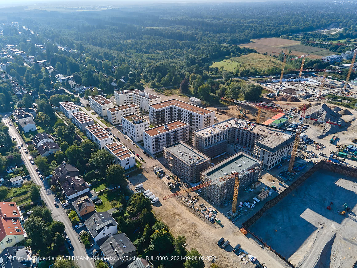 08.09.2021 - Baustelle Alexisquartier in Neuperlach