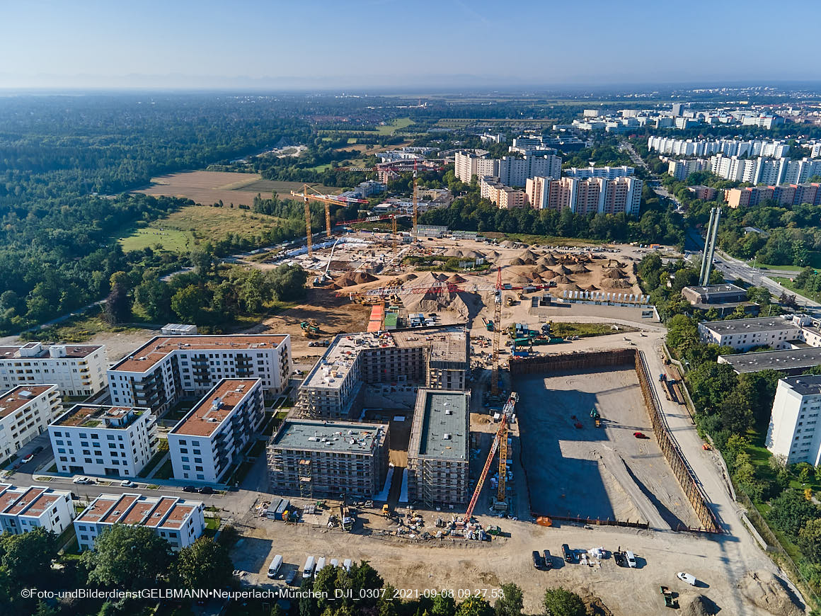 08.09.2021 - Baustelle Alexisquartier in Neuperlach