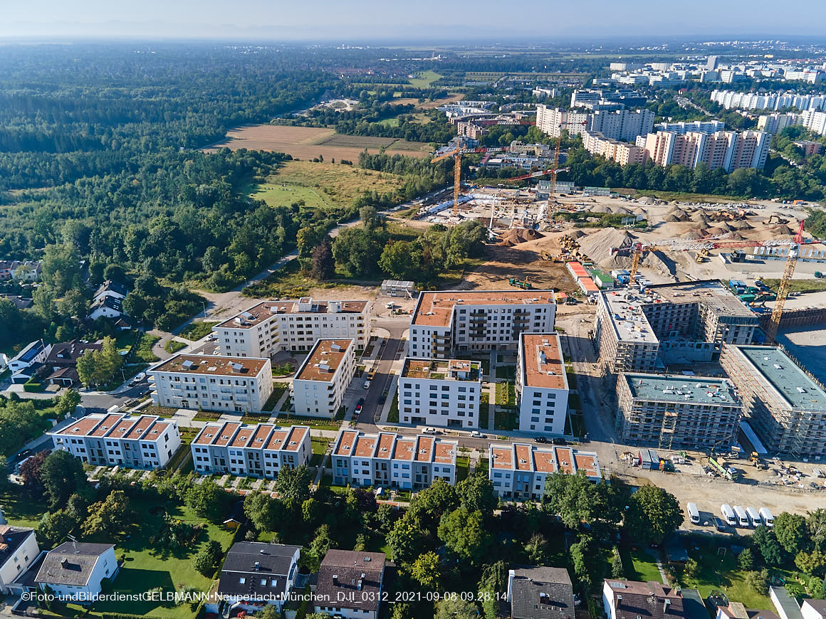08.09.2021 - Baustelle Alexisquartier in Neuperlach