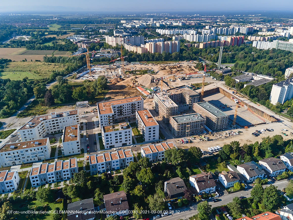 08.09.2021 - Baustelle Alexisquartier in Neuperlach
