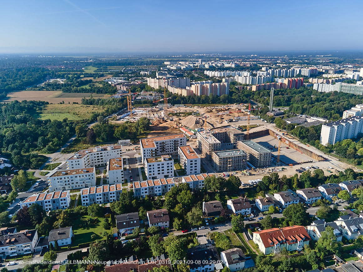 08.09.2021 - Baustelle Alexisquartier in Neuperlach
