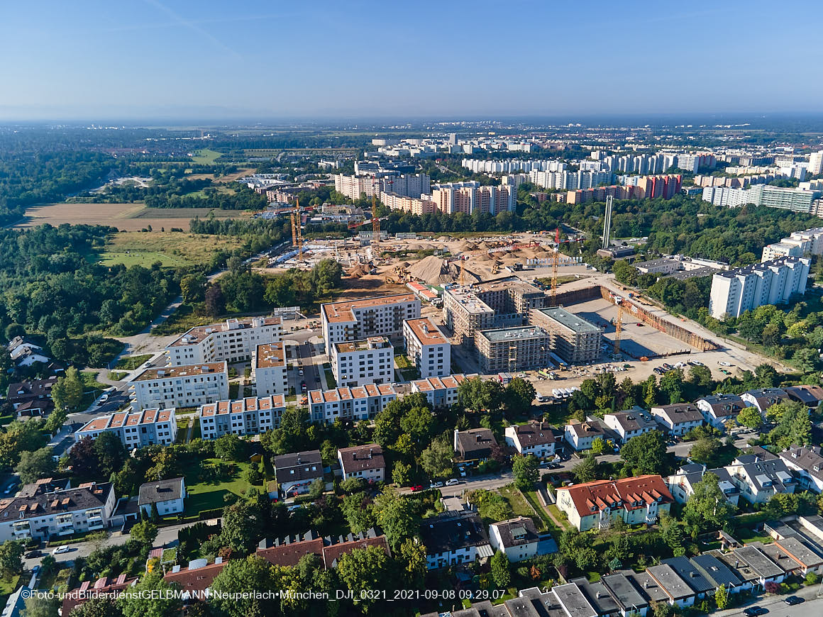 08.09.2021 - Baustelle Alexisquartier in Neuperlach