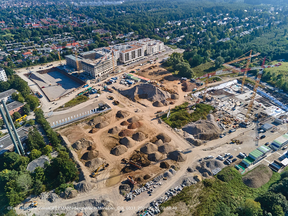 08.09.2021 - Baustelle Alexisquartier in Neuperlach